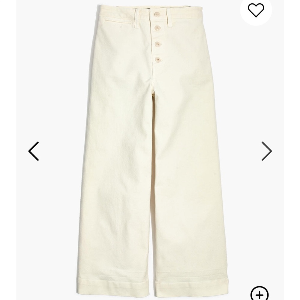 Madewell wide leg crop pants